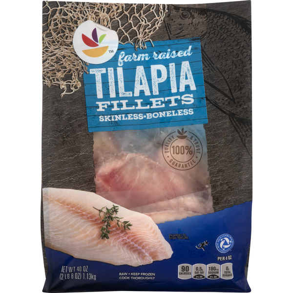 Stop & Shop Farm Raised Boneless Skinless Tilapia Fillets Frozen