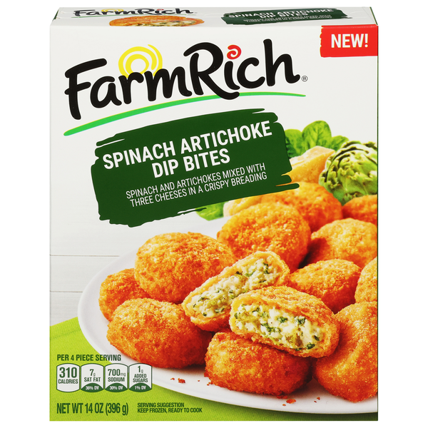 Farm Rich Spinach Artichoke Dip Bites Frozen