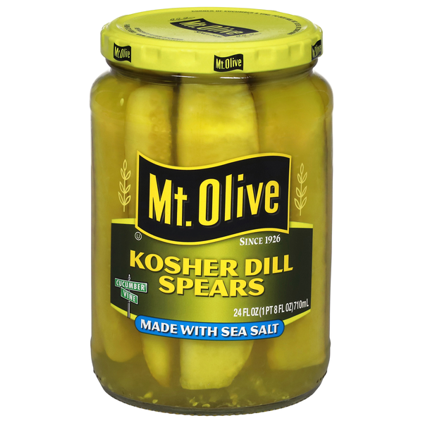 Mt. Olive Kosher Dill Pickle Spears with Sea Salt