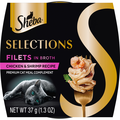 SHEBA Selections Chicken & Shrimp Filets in Broth Cat Meal Complement