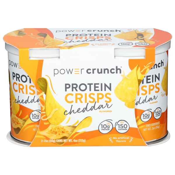 Power Crunch Cheddar Flavored Protein Crisps - 2 ct