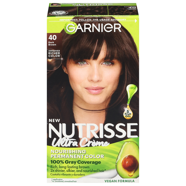 Garnier Nutrisse Nourishing Color Creme Dark Brown 40