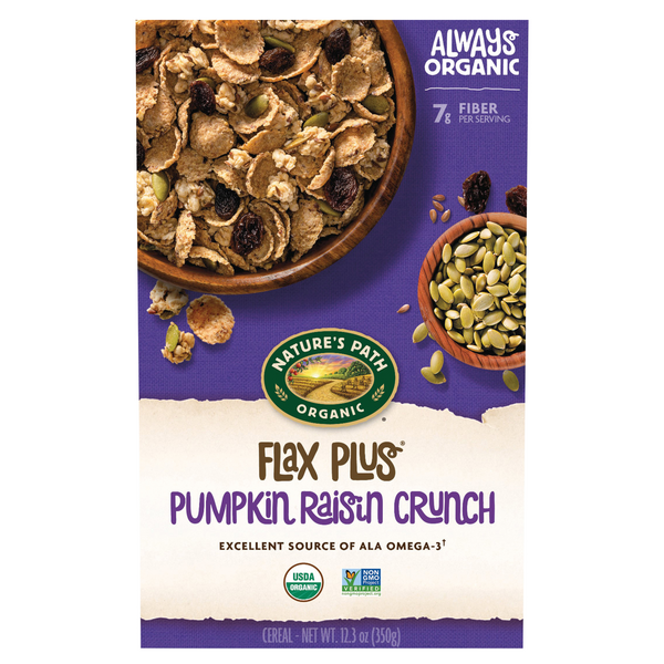 Nature's Path Organic Flax Plus Pumpkin Raisin Crunch Cereal