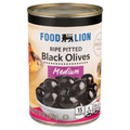 Food Lion Medium Ripe Pitted Black Olives