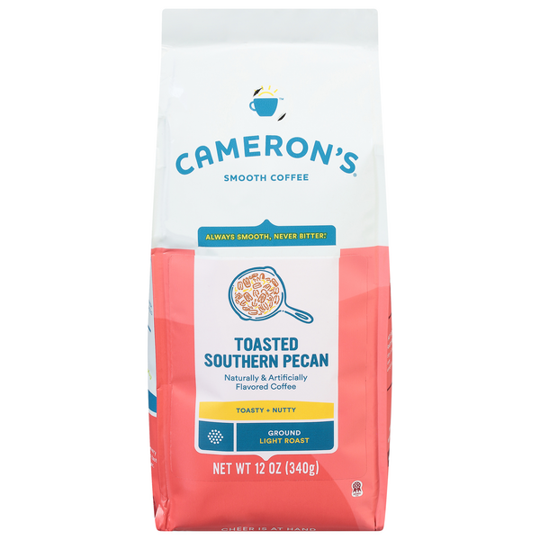 Save on Cameron's Toasted Southern Pecan Light Roast Coffee (Ground