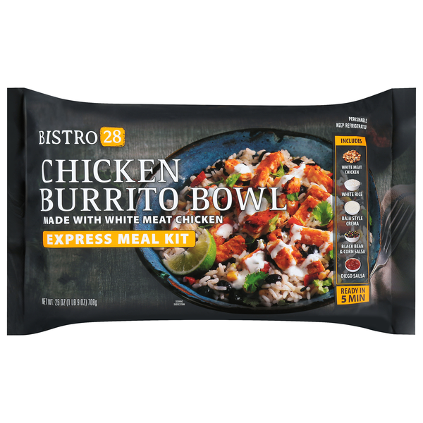 Bistro 28 Chicken Burrito Bowl Express Meal Kit