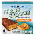 Food Lion Dipped & Chewy Peanut Butter Granola Bars - 6 ct