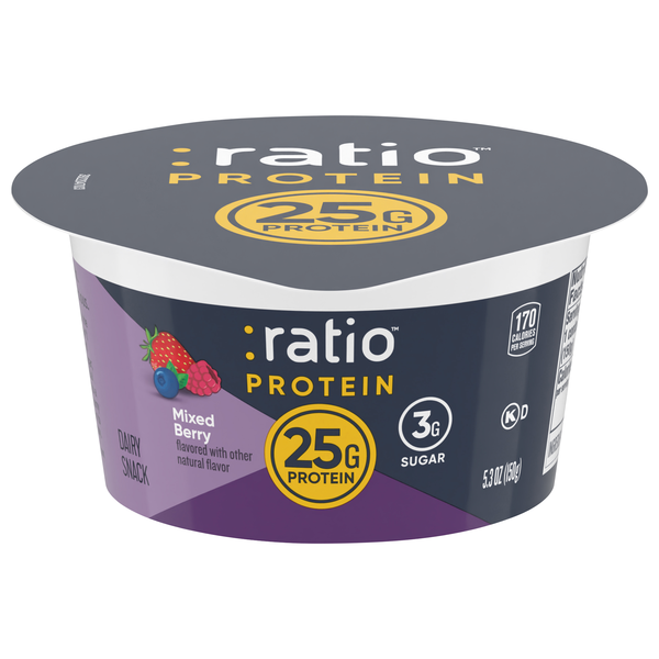 ratio PROTEIN 25g Mixed Berry Dairy Snack Cup