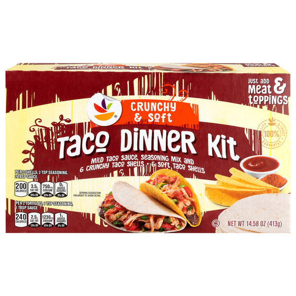 Giant Crunchy Hard & Soft Taco Dinner Kit - 6 ct