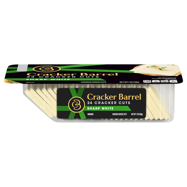 Cracker Barrel Sharp White Cheddar Cheese Cracker Cuts - 24 ct