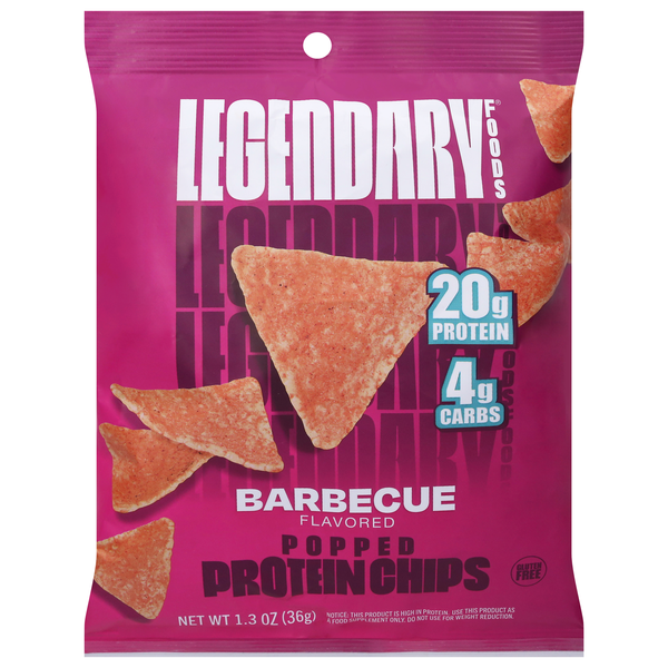 Legendary Foods Gluten Free Barbecue Popped 20g Protein Chips