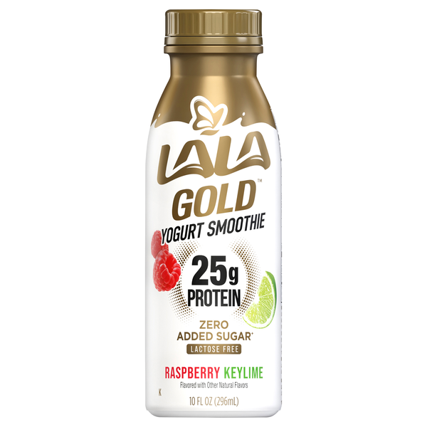 LALA Gold Lactose Free Raspberry Keylime 25g Protein Yogurt Smoothie