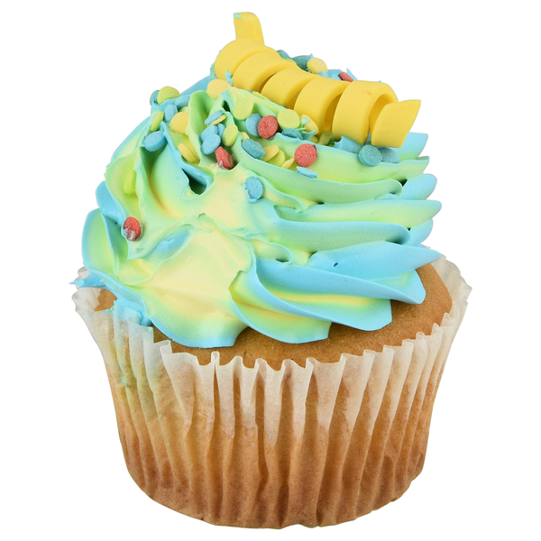 Hannaford Bakery Jumbo Gold Cupcake with Vanilla Creme Frosting