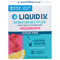 Liquid I.V. Sugar Free Raspberry Lemonade Electrolyte Drink Mix - 12 ct