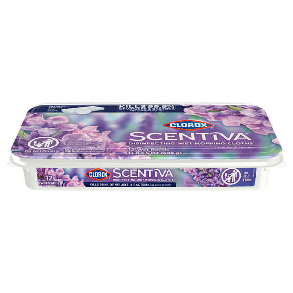 Clorox Scentiva Lavender & Jasmine Disinfecting Wet Mopping Cloths