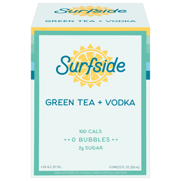 Surfside Green Tea + Vodka - 4 pk