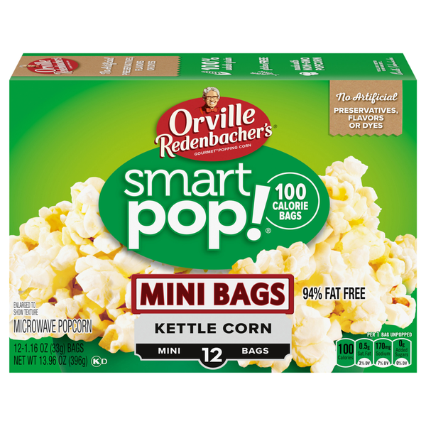 Orville Redenbacher's SmartPop! Kettle Corn Mini Microwave Popcorn - 12 ct