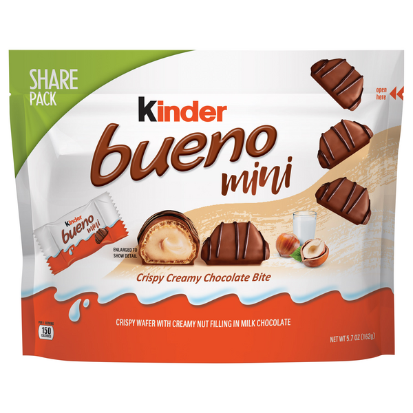 Kinder Bueno Mini Milk Chocolate & Hazelnut Cream Candy Bites Share Pack