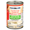 Food Lion Condensed 97% Fat Free Reduced Sodium Cream of Mushroom Soup