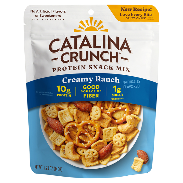 Catalina Crunch Keto Friendly Crunch Snack Mix Creamy Ranch Protein Snack