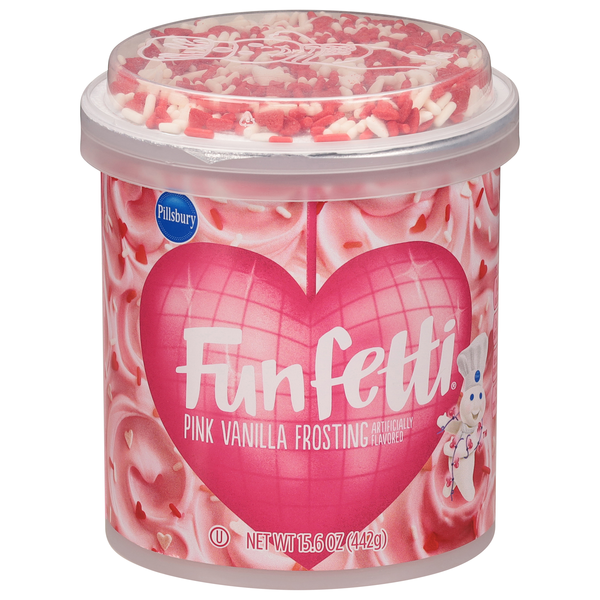 Pillsbury Valentine's Day Funfetti Pink Vanilla Frosting