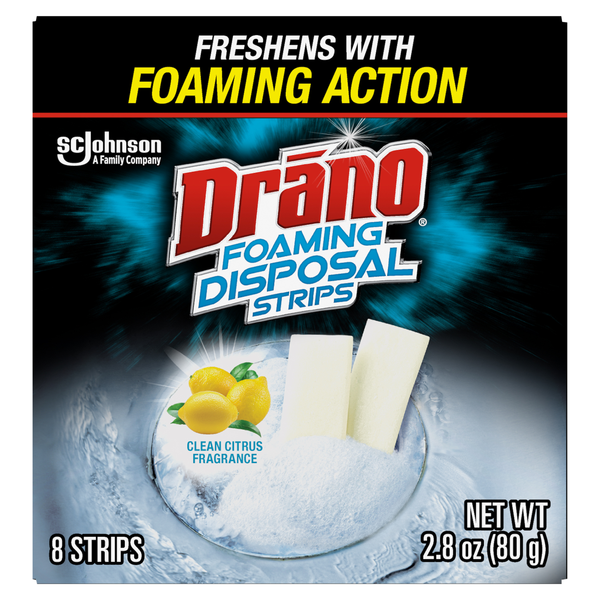 Drano Clean Citrus Fragrance Foaming Disposal Strips