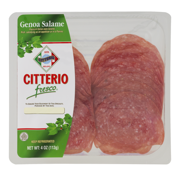 Citterio Fresco Genoa Salame Sliced