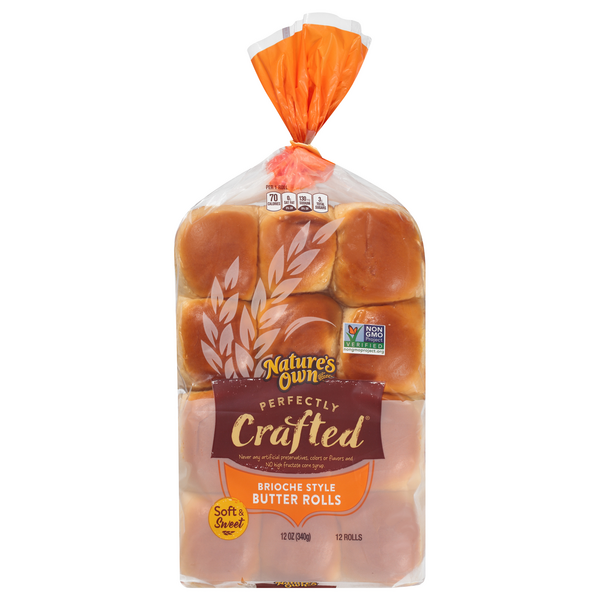 Save on Nature's Own Perfectly Crafted Brioche Style Butter Rolls 12 ct Order Online Delivery