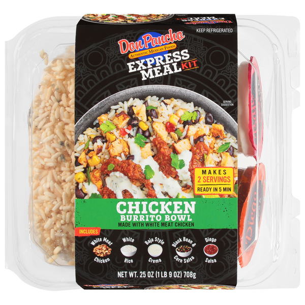 Don Pancho Express Meal Kit Chicken Burrito Bowl