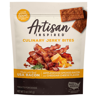 Artisan Inspired Smoked Bacon & Cheddar Cheese Jerky Bites Dog Treats
