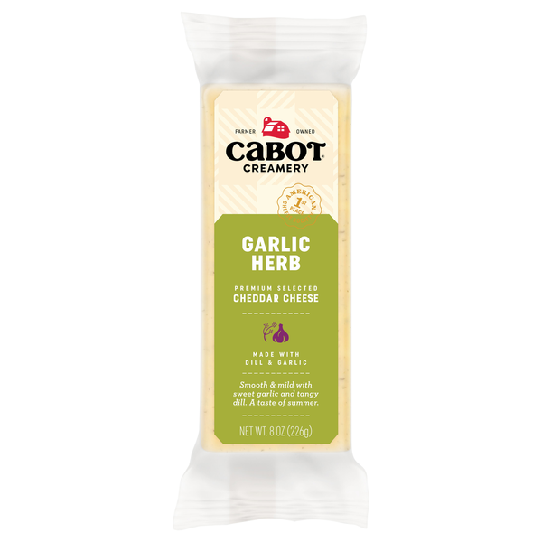 Cabot Garlic Herb with Dill Cheddar Cheese Block