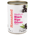 Hannaford Medium Pitted Ripe Black Olives