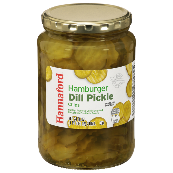 Hannaford Hamburger Dill Pickle Chips