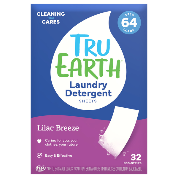 Tru Earth Ultra Concentrated Lilac Breeze Laundry Detergent Eco-Strips
