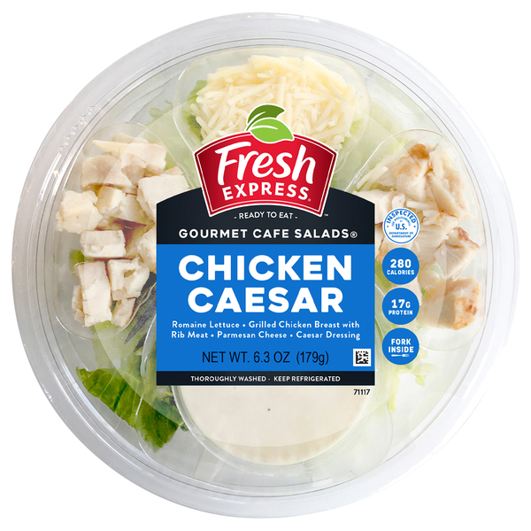 Fresh Express Gourmet Cafe Chicken Caesar Salad Bowl