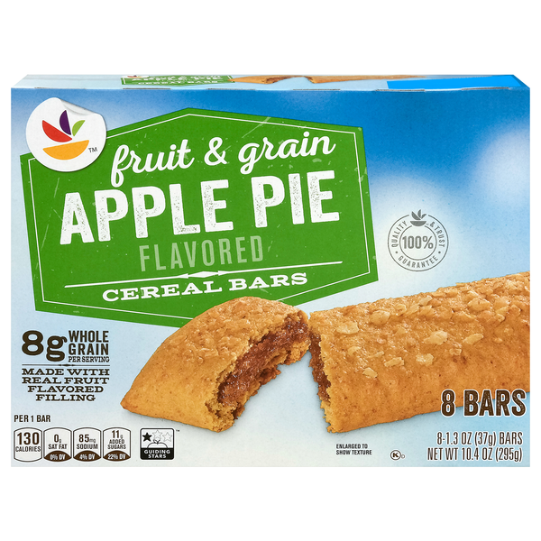 Stop & Shop Fruit & Grain Apple Pie Cereal Bars - 8 ct