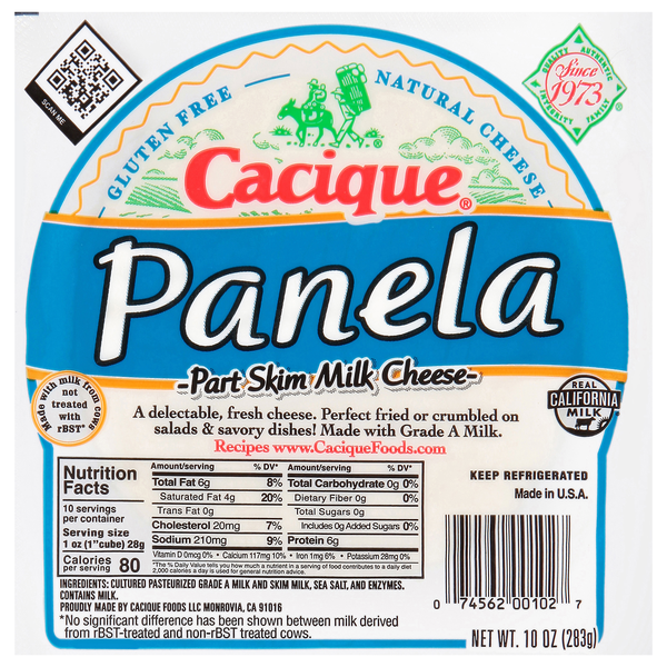 Cacique Natural Panela Part Skim Cheese