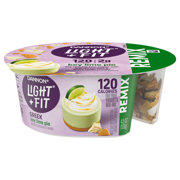 Dannon Light + Fit REMIX Non Fat Key Lime Pie Greek Yogurt Cup
