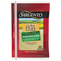 Sargento Ultra Thin Natural Smoke Flavor Provolone Cheese Slices - 20 ct
