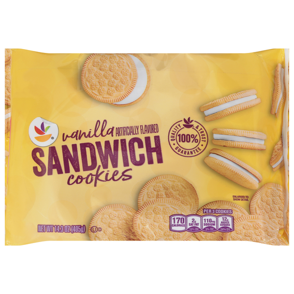Stop & Shop Vanilla Sandwich Creme Cookies