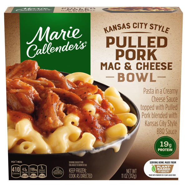 Marie Callender's Kansas City Style Pulled Pork Mac & Cheese Bowl Meal