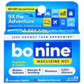 Bonine Raspberry Motion Sickness Chewable Tablets