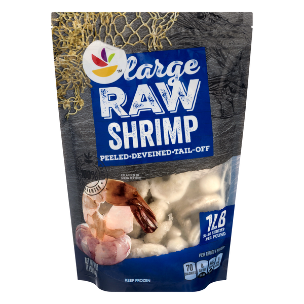Giant Farm Raised Raw Tail-Off Peeled Large Shrimp 31-40 ct Frozen