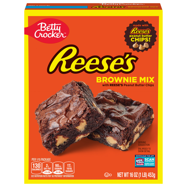 Save on Betty Crocker Reese's Brownie Mix with Peanut Butter Chips