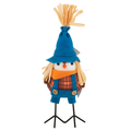 Smart Living Harvest Bird Decor Blue Straw Hat