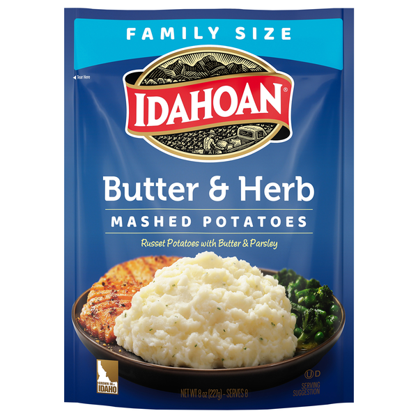 Idahoan Butter & Herb Mashed Potatoes Family Size