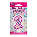 Culpitt Pink Numeral Birthday Candle #2