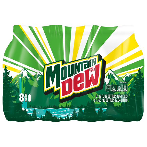 Mtn Dew Original Soda - 8 pk