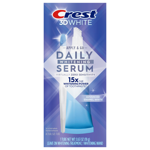 Crest 3D White Daily Whitening Serum Whitening Treatment Advanced Enamel White