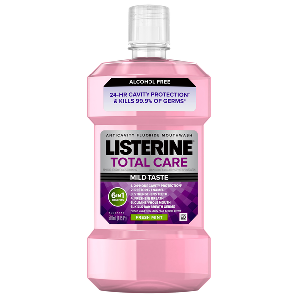 Listerine Total Care Zero Alcohol Anticavity Mouthwash Fresh Mint
